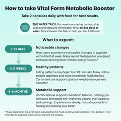 VitalForm GLP-1 Metabolic Support label details ensure transparent use and ingredient clarity.