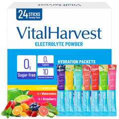 VitalHarvest Lemon Lime packet for quick hydration during workouts