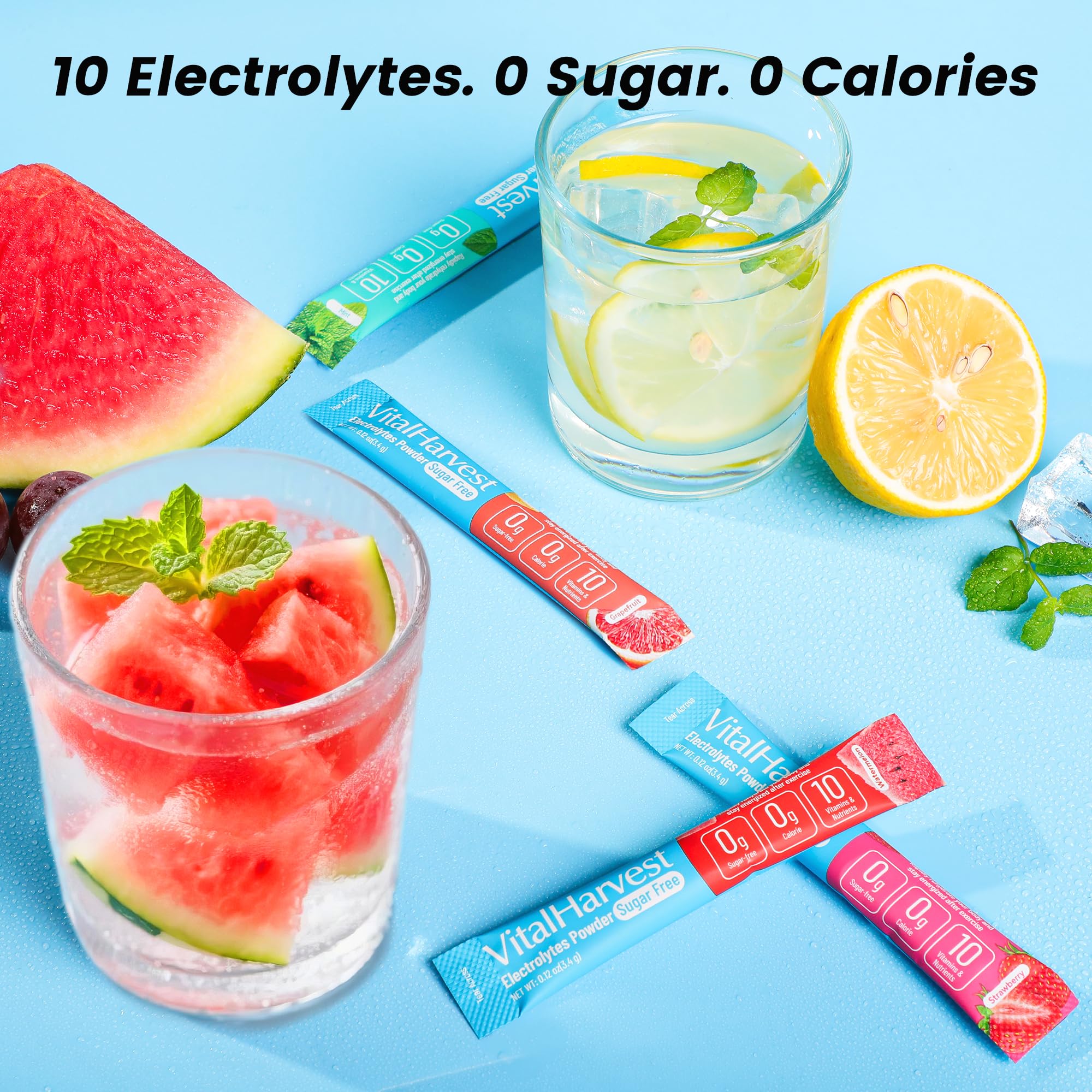 VitalHarvest Strawberry packet offers sugar-free hydration during busy days