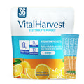 VitalHarvest 36 Sticks Electrolyte Packets – Sugar Free Orange Hydration (Low Sodium, 0 Cal)