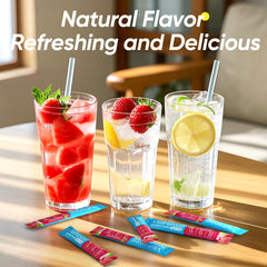 VitalHarvest glass with raspberries highlighting refreshing hydration