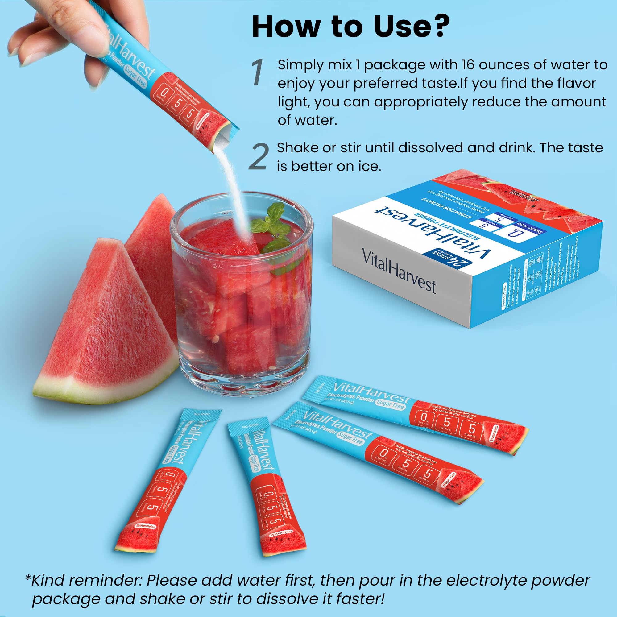 VitalHarvest low-sodium hydration packets suitable for keto and low-carb lifestyles.
