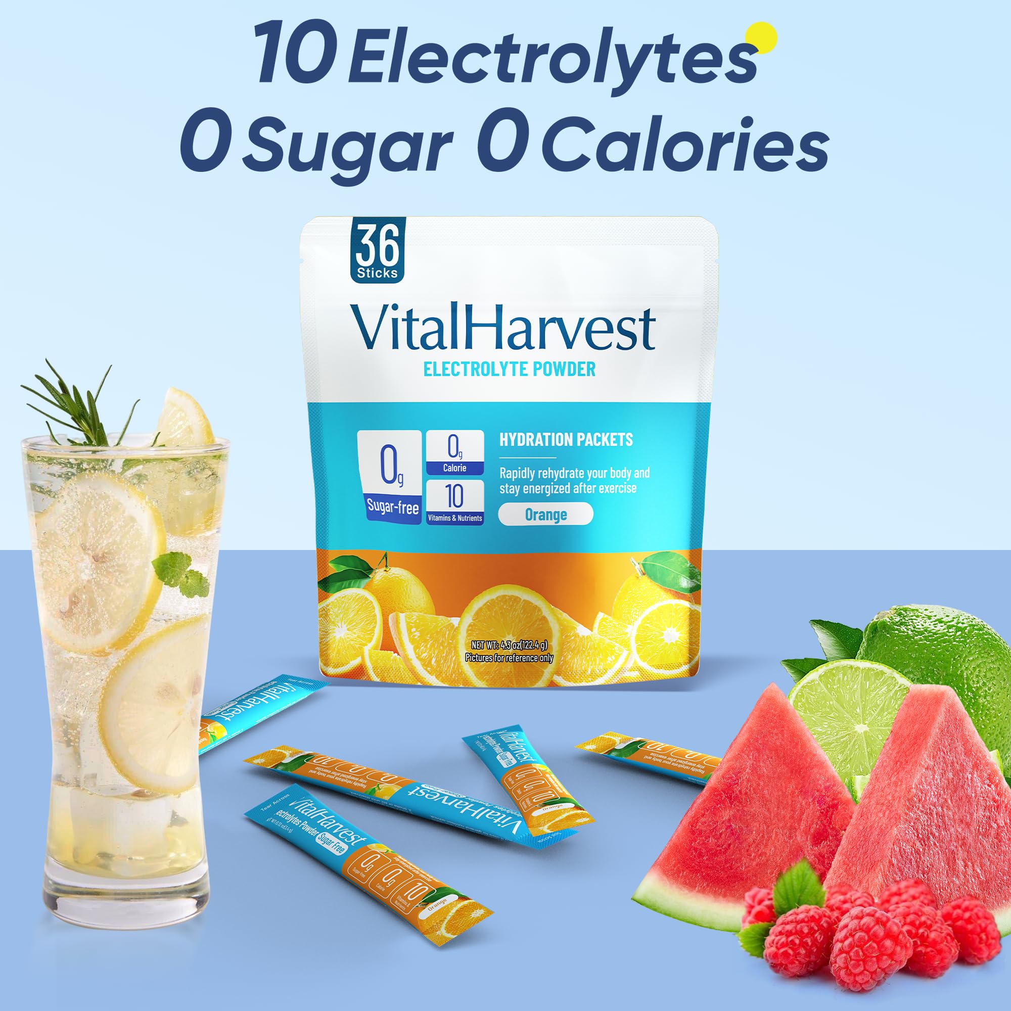 VitalHarvest low-sodium, sugar-free formula supports keto and low-carb lifestyles.