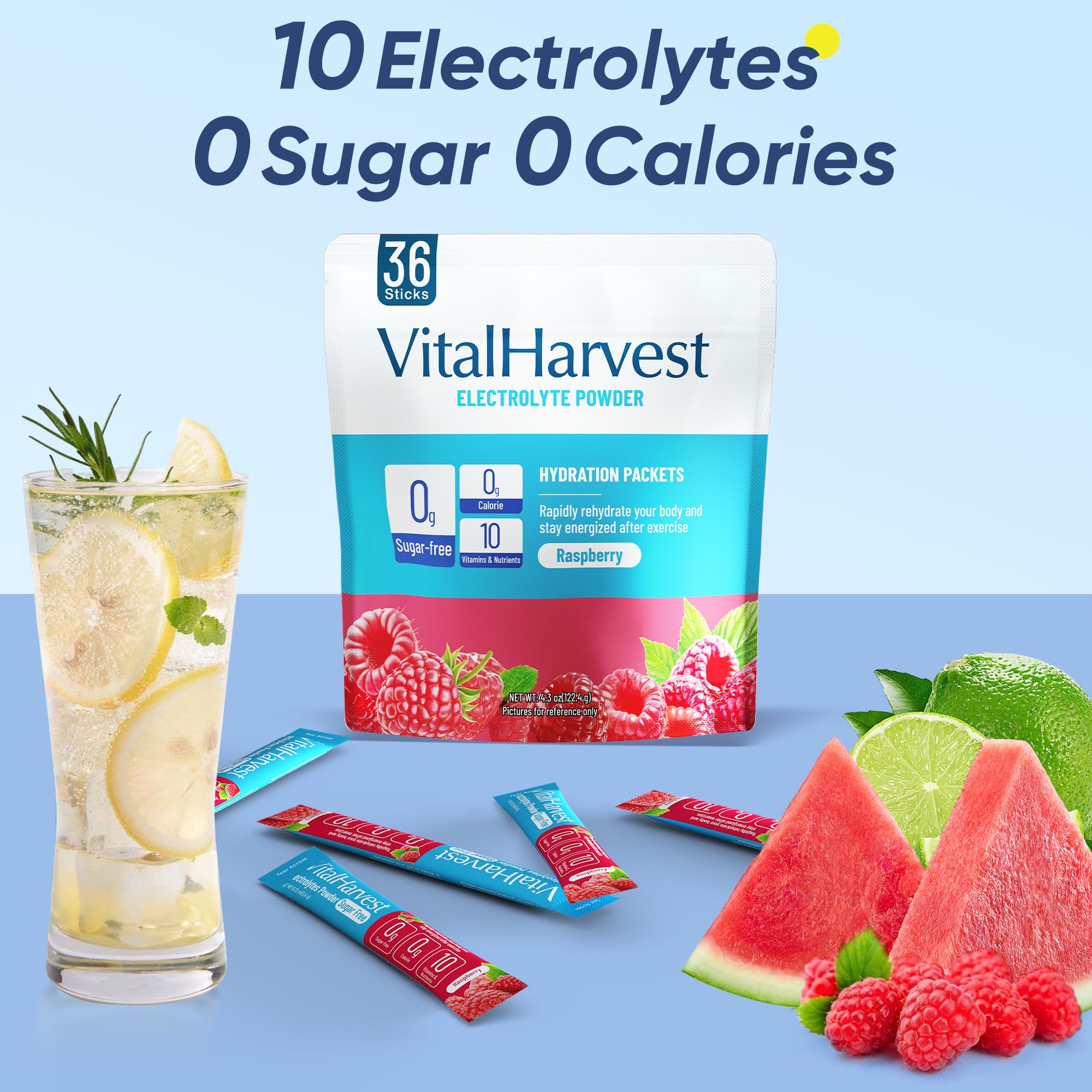 VitalHarvest travel pack in bag for on-the-go hydration
