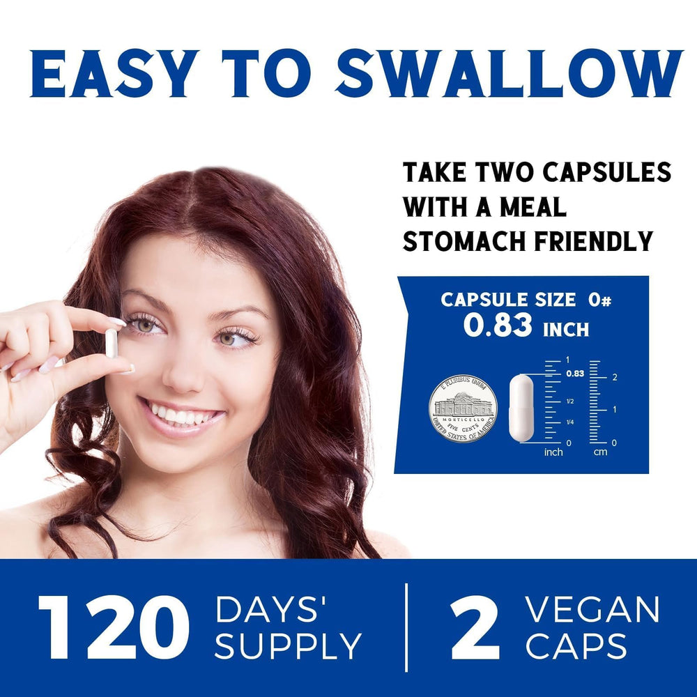 Vitalibre 10-in-1 Magnesium Complex capsules arranged neatly, conveying value and variety.