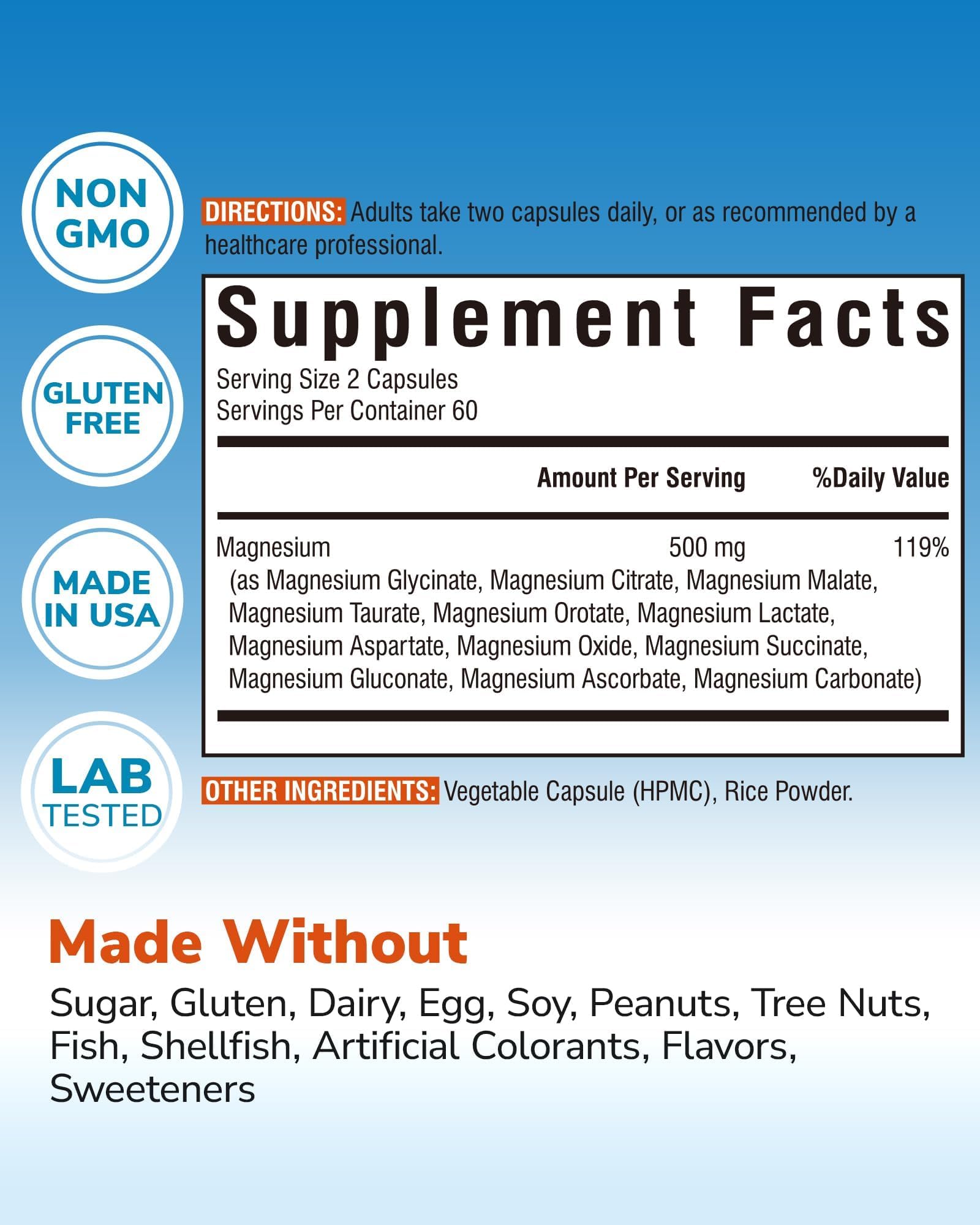 Vitalibre magnesium complex capsules close-up highlighting bioavailable forms.