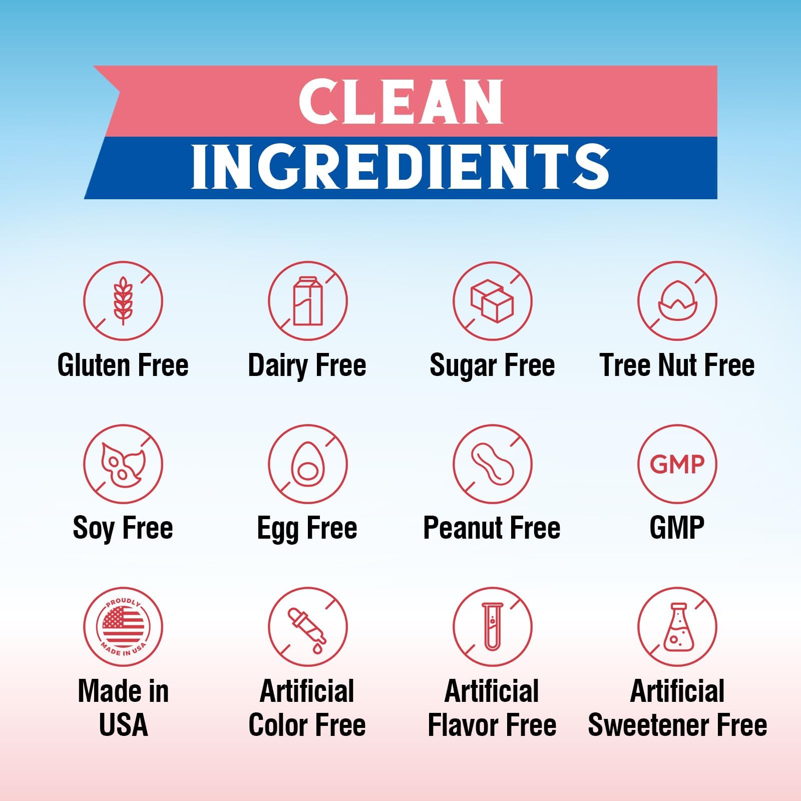 No sugar and allergen-free labeling on Vitalibre B12 packaging.