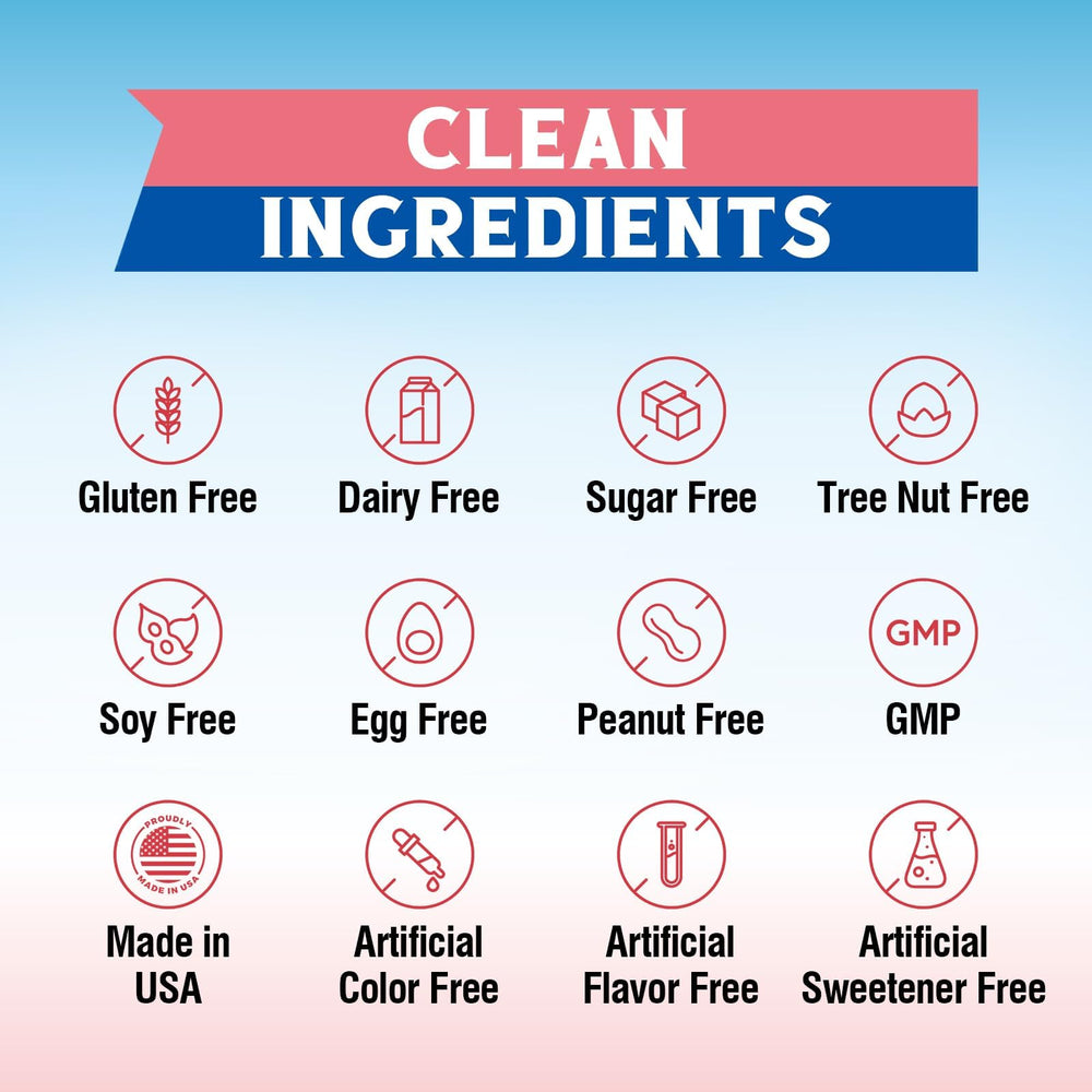 No sugar and allergen-free labeling on Vitalibre B12 packaging.