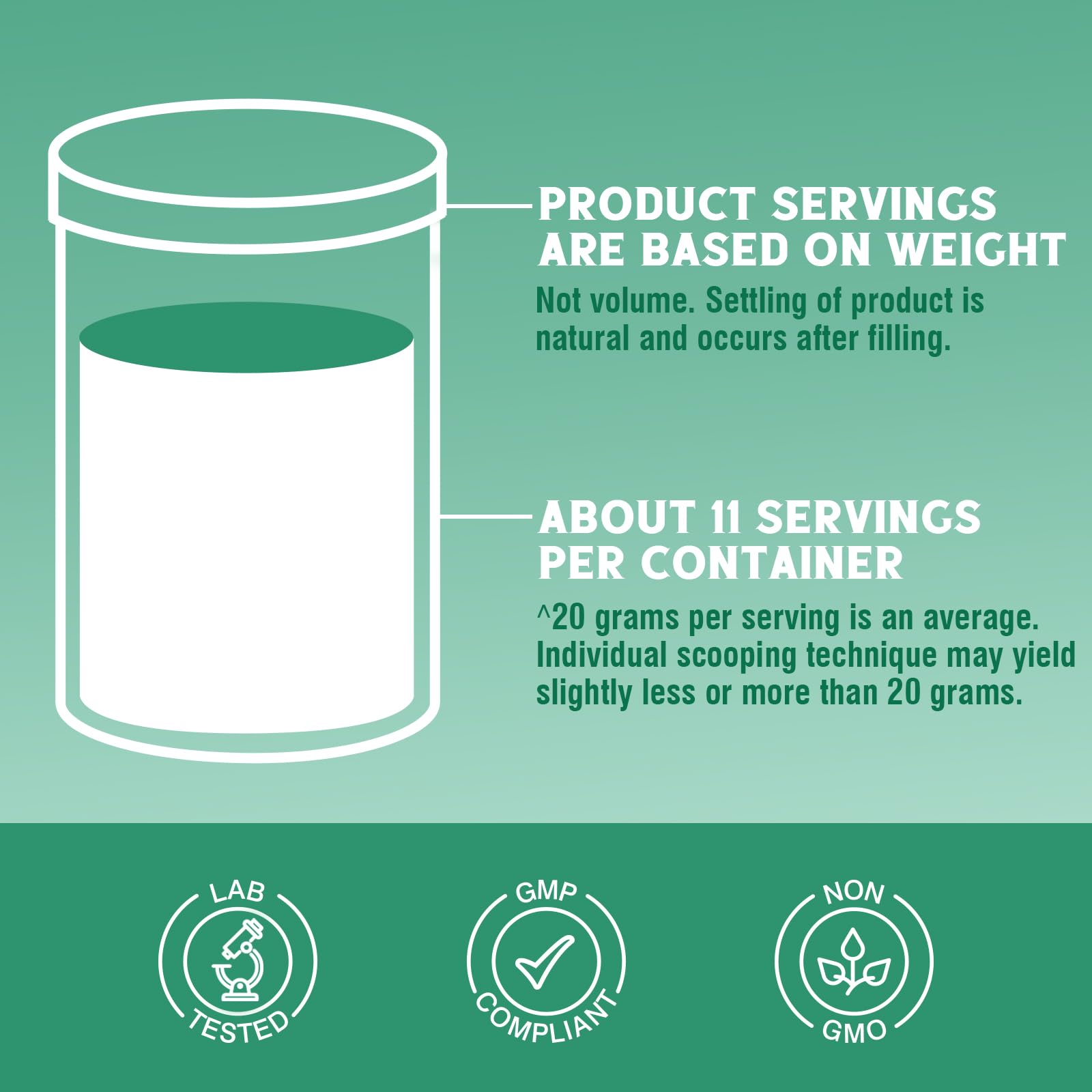 Vitalibre Manufacturing in GMP facilities signals quality control and safety.