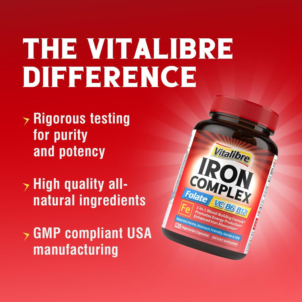 Vitalibre ingredients list closeup emphasizing purity and allergen awareness.