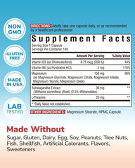Vitalibre Magnesium Complex capsules closeup — high-bioavailability magnesium for relaxed focus.