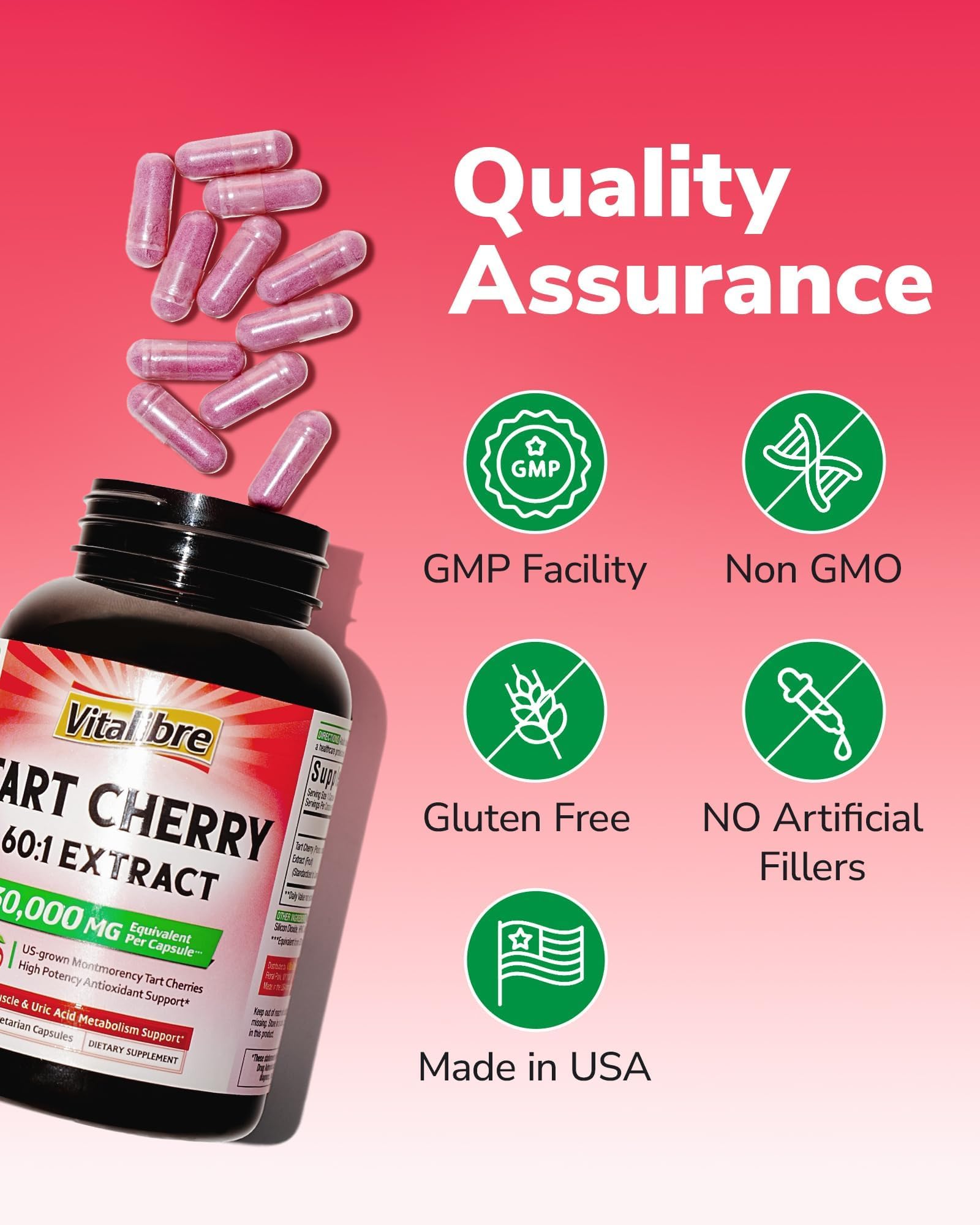Vitalibre capsules on a clean surface, emphasizing sugar-free and allergen-free formulation.
