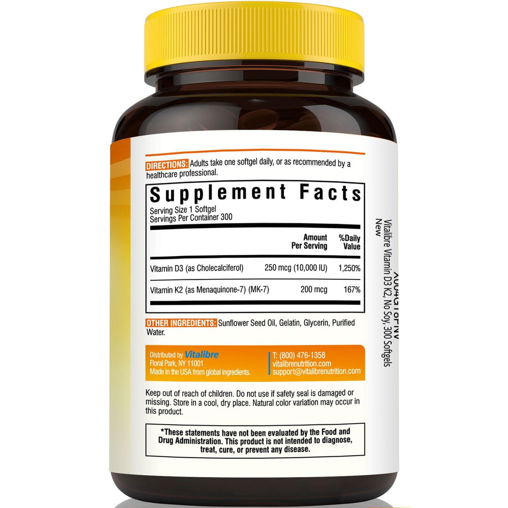 Morning routine with Vitalibre Vitamin D3 K2 for daily sunshine vitamin.