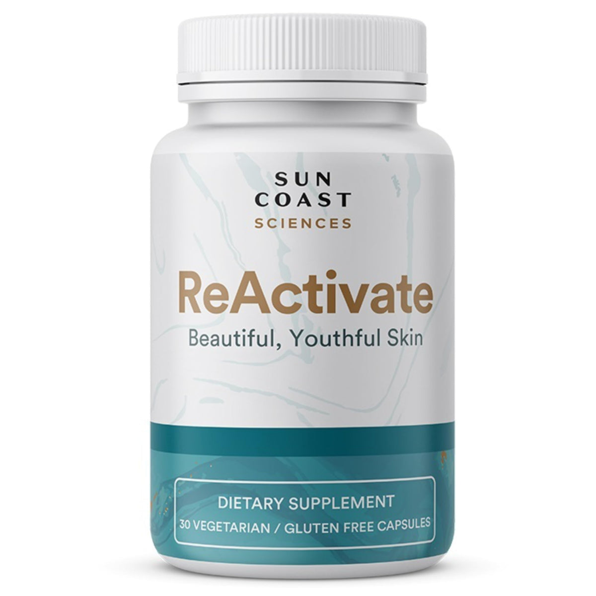 Vitalifi ReActivate bottle with capsules for daily skin support