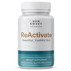 Vitalifi ReActivate bottle with capsules for daily skin support