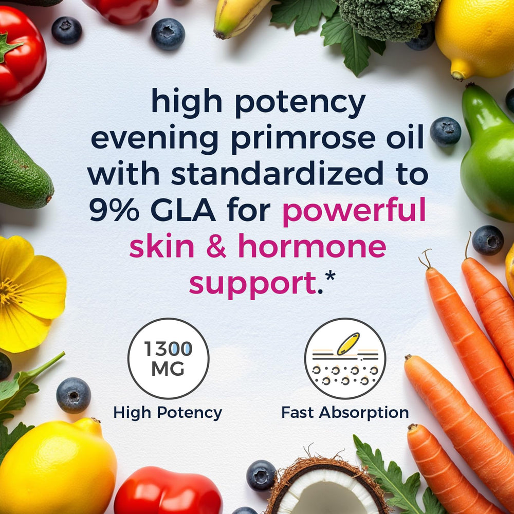 Vitalitown Evening Primrose Oil label front showing product branding.