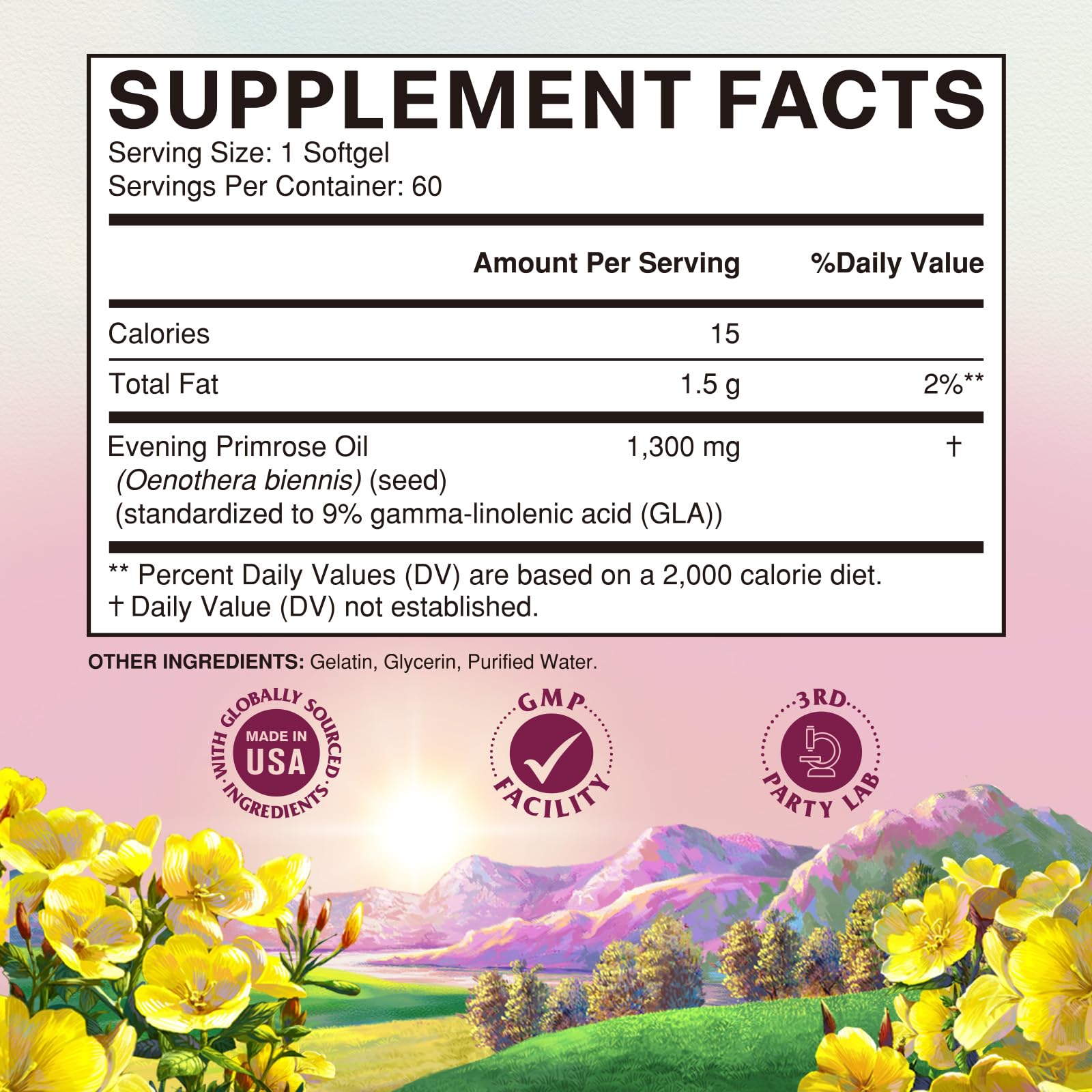 Vitalitown Evening Primrose Oil sealed packaging for freshness.