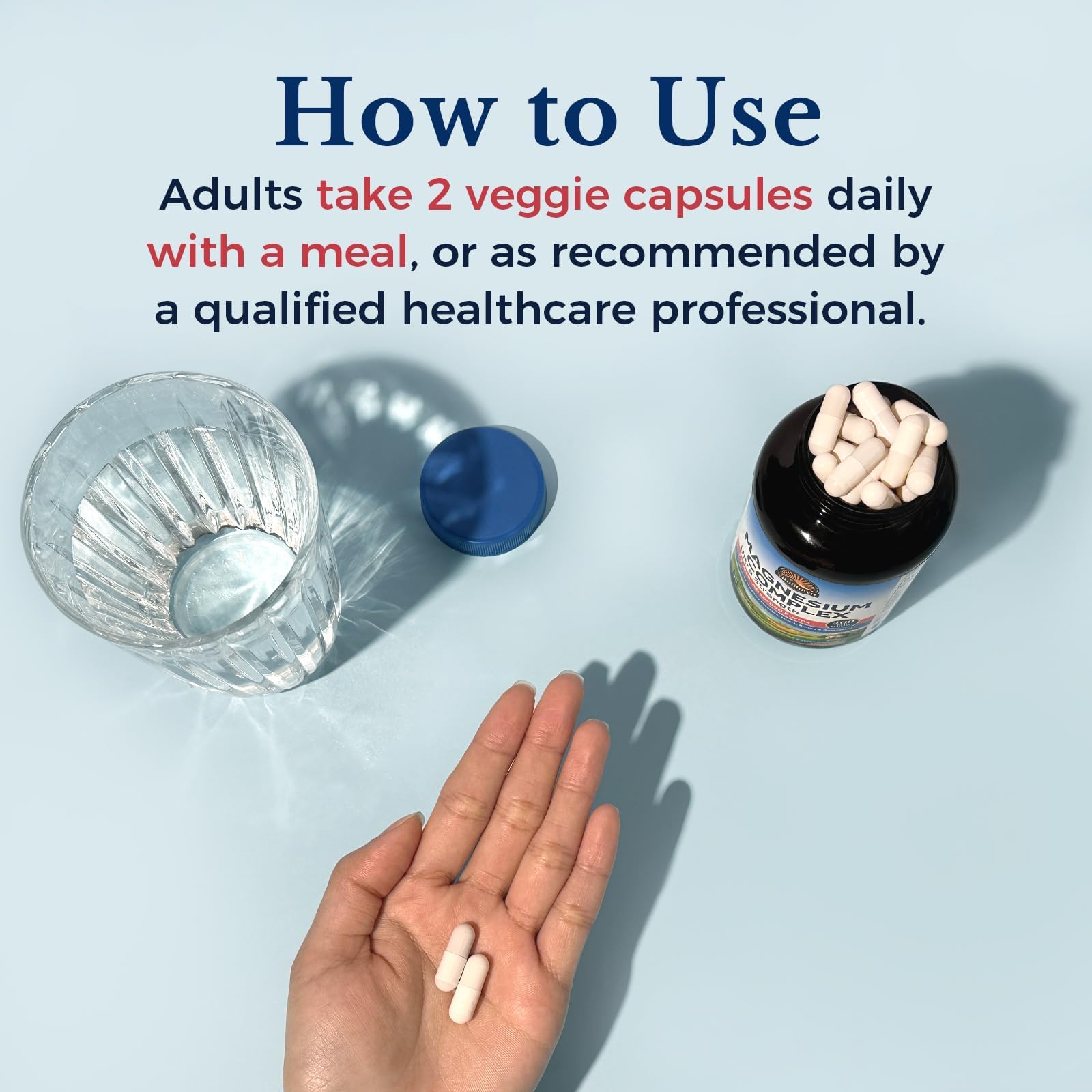 Vitalitown ingredient list visualization displaying the ten magnesium forms