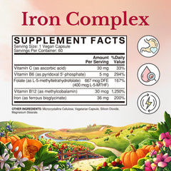Vitalitown Iron Complex capsules for daily iron support
