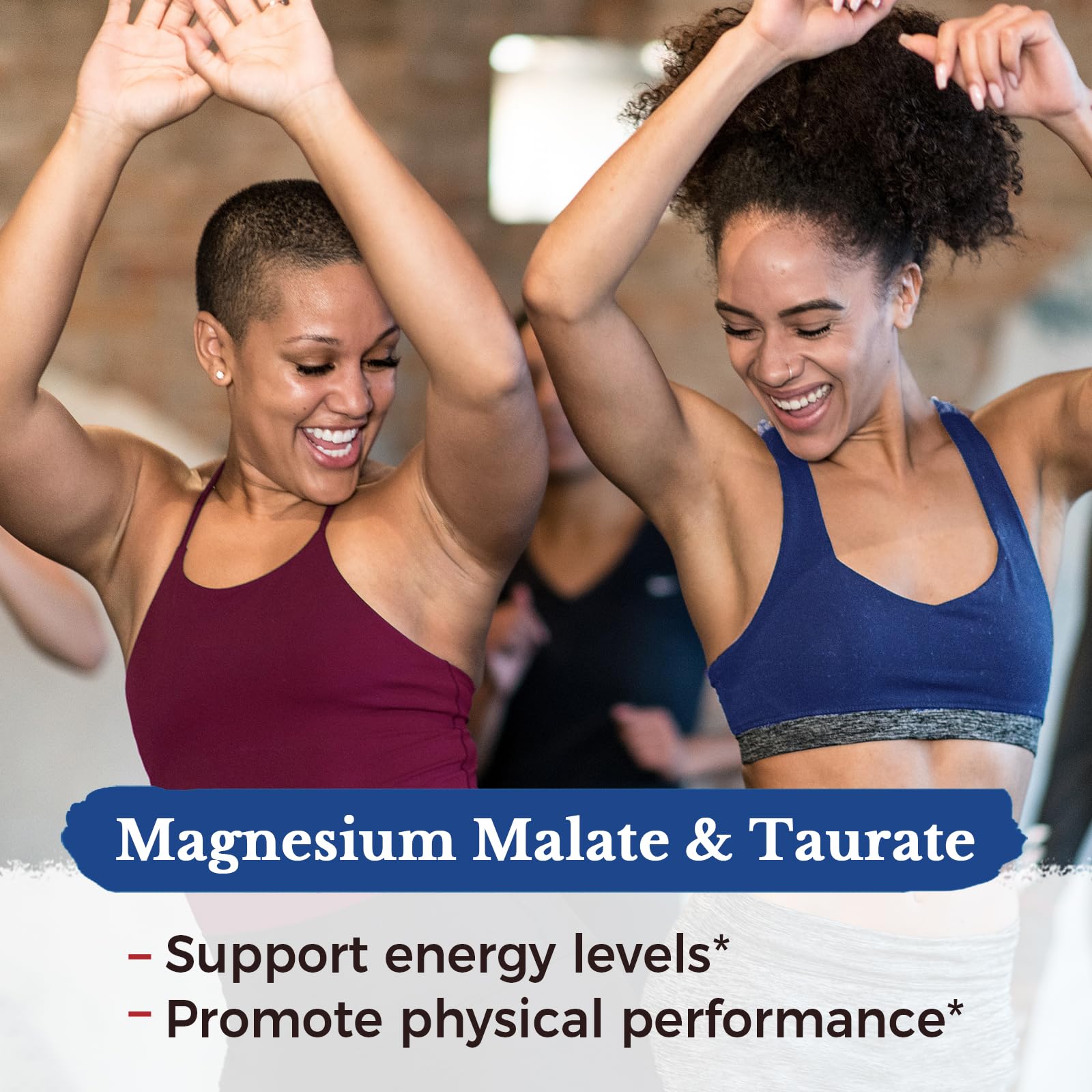 Vitalitown Magnesium Complex bottle on desk suggests daily energy support.