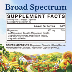 Vitalitown Magnesium Complex close-up capsules show easy swallowing and high absorption.