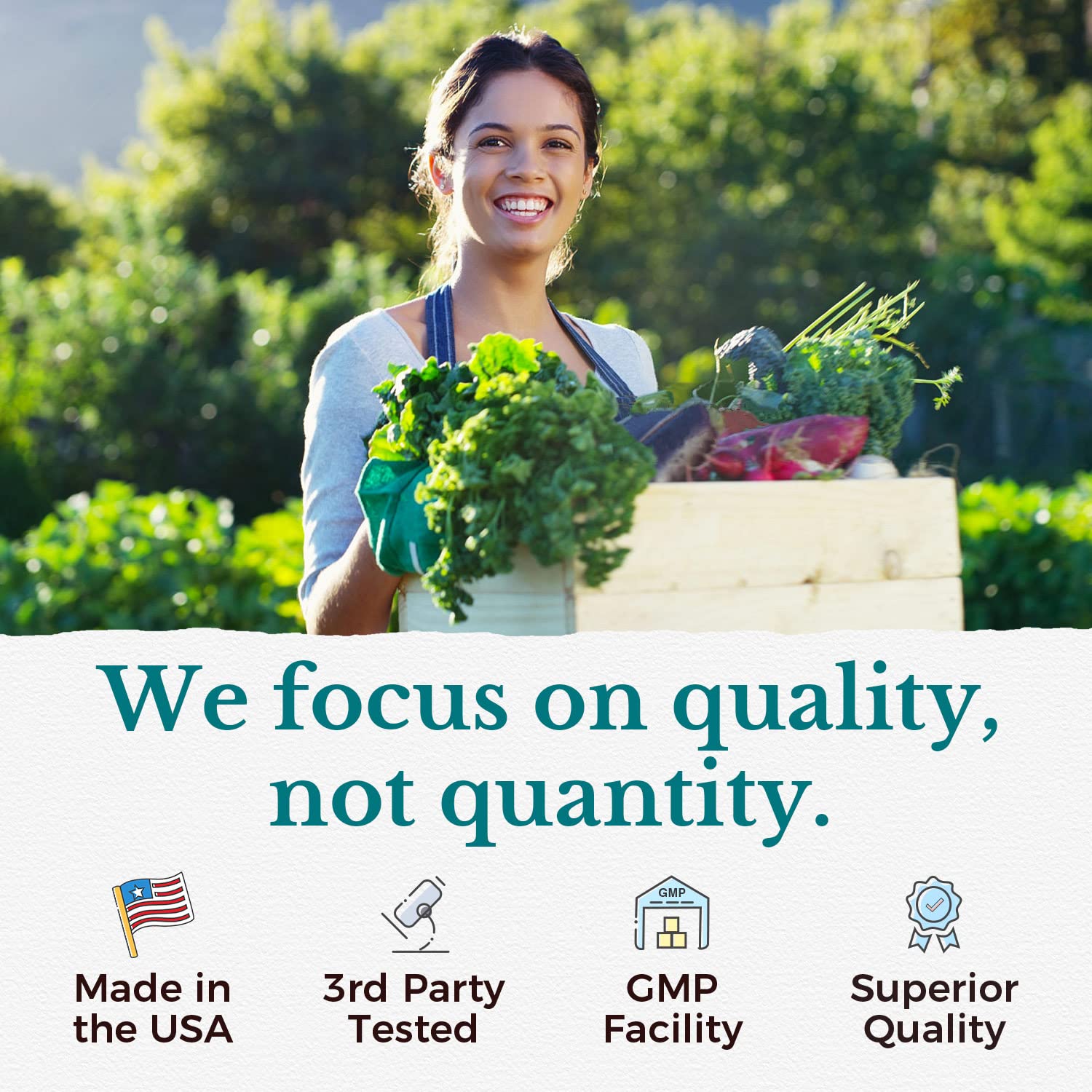 Vegan, allergen-free labels displayed on packaging.