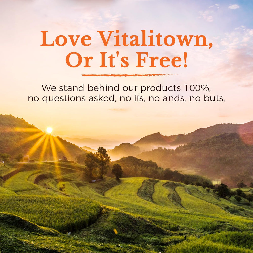 Vitalitown daily-use scene with bottle beside a morning routine.