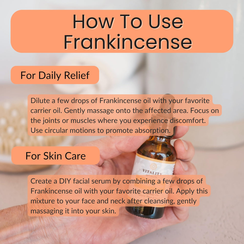 Vitality Frankincense aroma in diffuser creating a warm ambience.