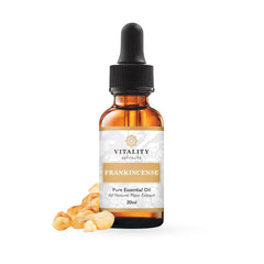 Vitality Frankincense bottle pour for easy, soothing daily use.