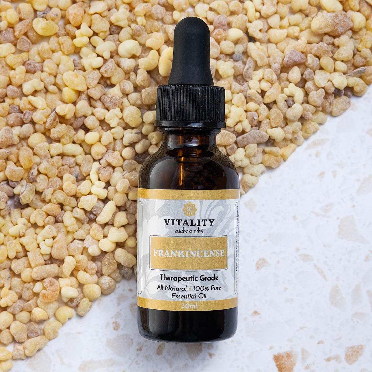 Vitality Frankincense diffuser jewelry releasing a gentle scent.