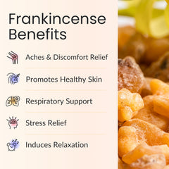 Vitality Frankincense label closeup highlighting pure ingredients.