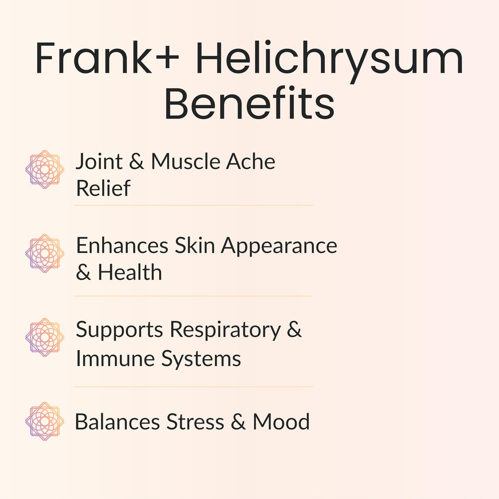 Vitality Frank+ Helichrysum aroma for calming environments and focused wellness.