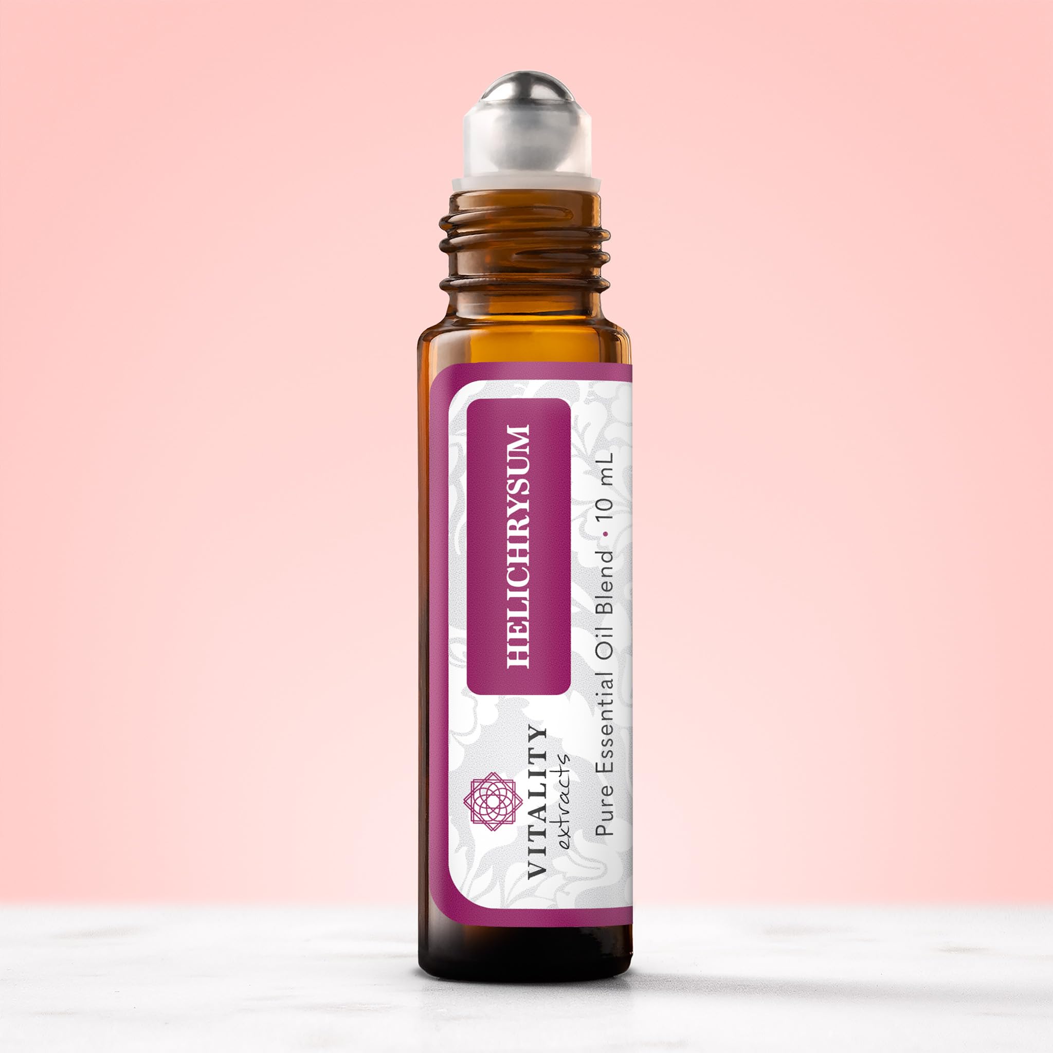 Vitality Helichrysum roll-on cap close-up for easy application