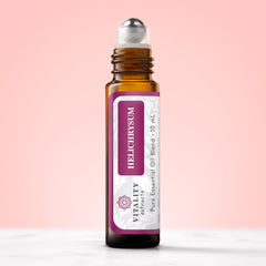 Vitality Helichrysum roll-on cap close-up for easy application
