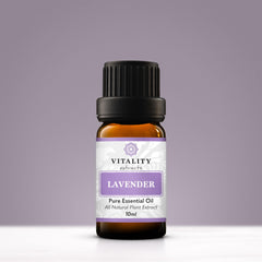 Vitality Lavender diffuser setup with oil for relaxation