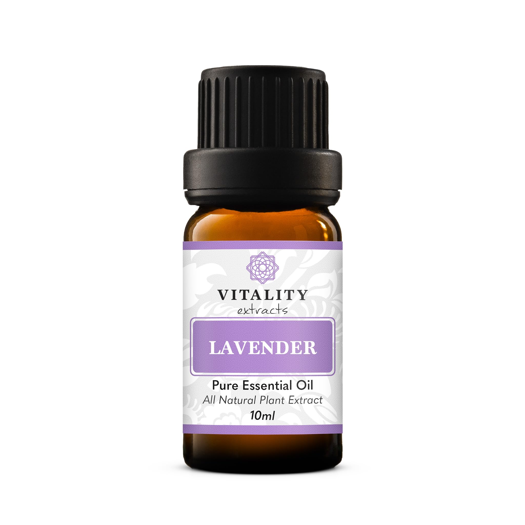 Vitality Lavender Essential Oil bottle close-up for calming aroma