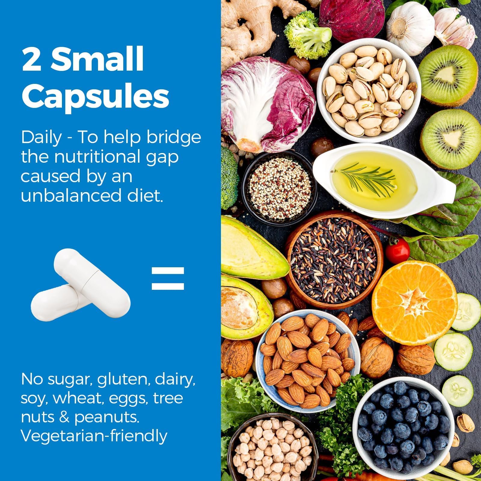 Vitalibre Magnesium Complex ingredient panel highlighting six chelates.