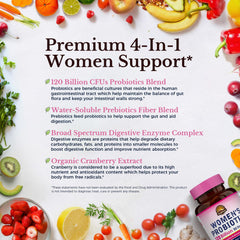 Vitalitown label with cranberry extract illustrating immune and urinary support benefits.