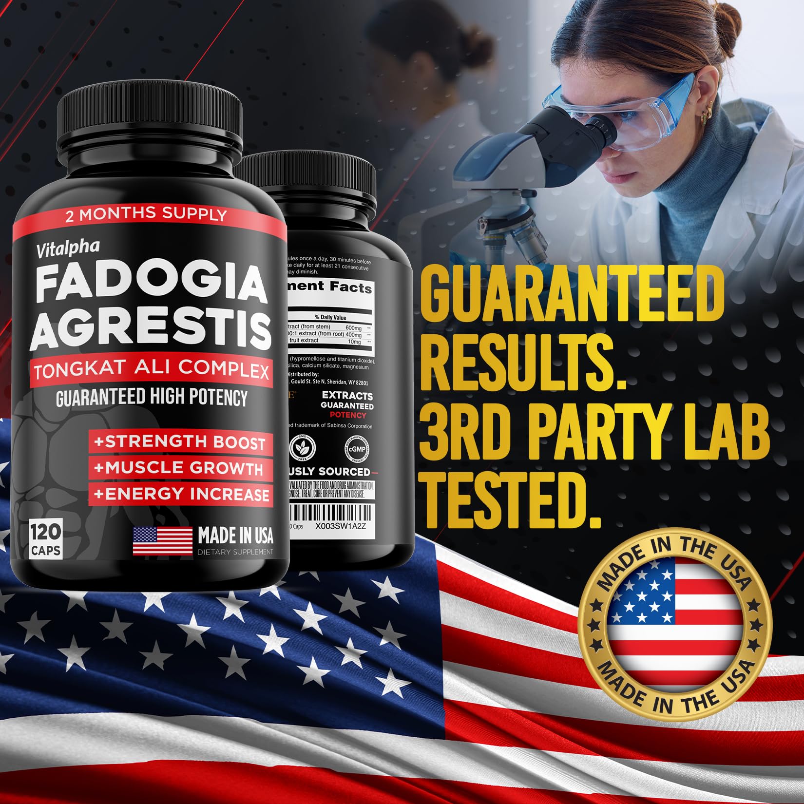 VITALPHA front packaging shot underscores USA-made production
