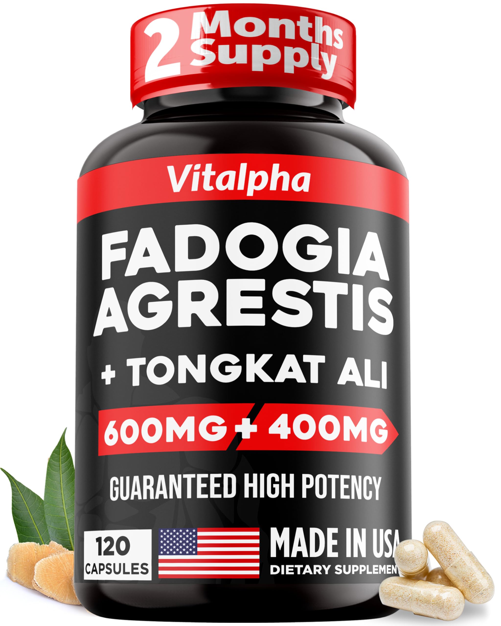 VITALPHA Ultra Concentrated blend bottle highlights high potency for athletic performance