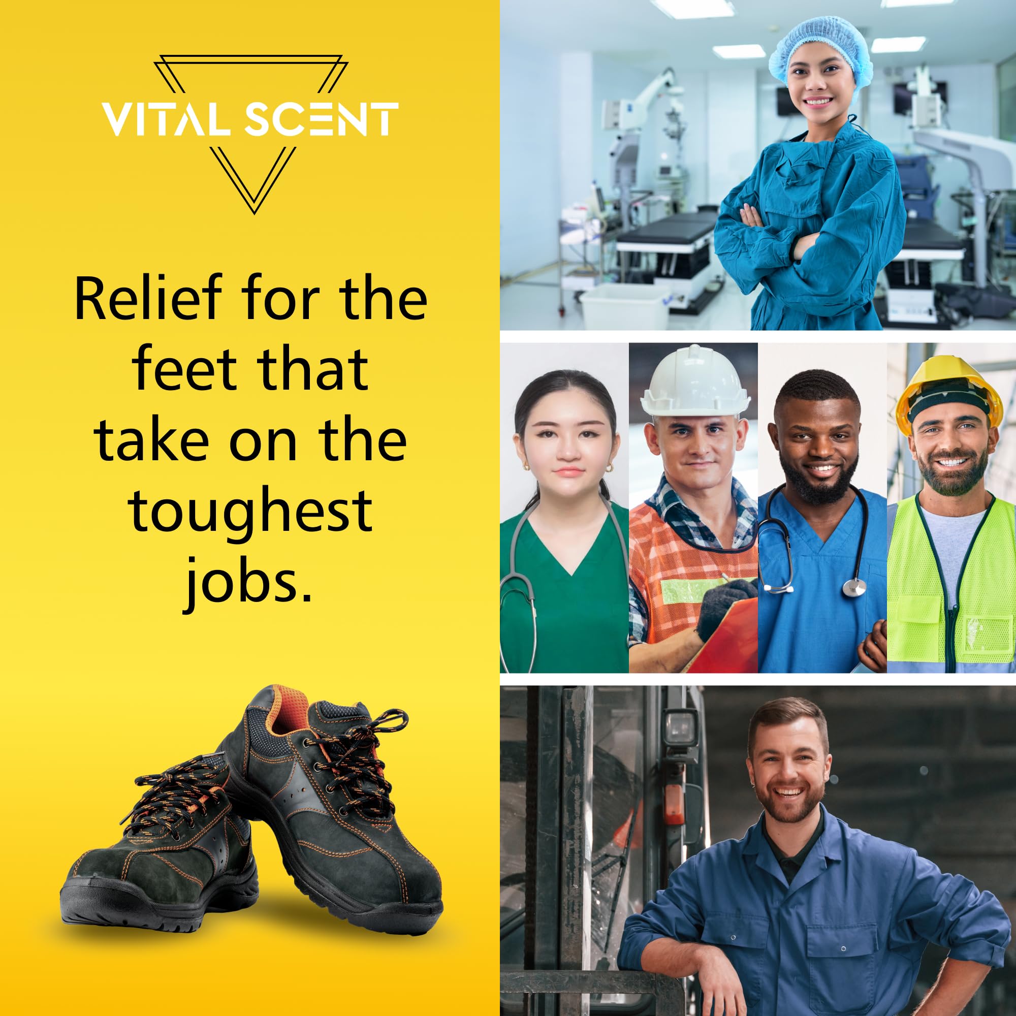 VITALSCENT Footcare Spray Aloe Vera Tea Tree ensures moisturized, soothed feet after use.