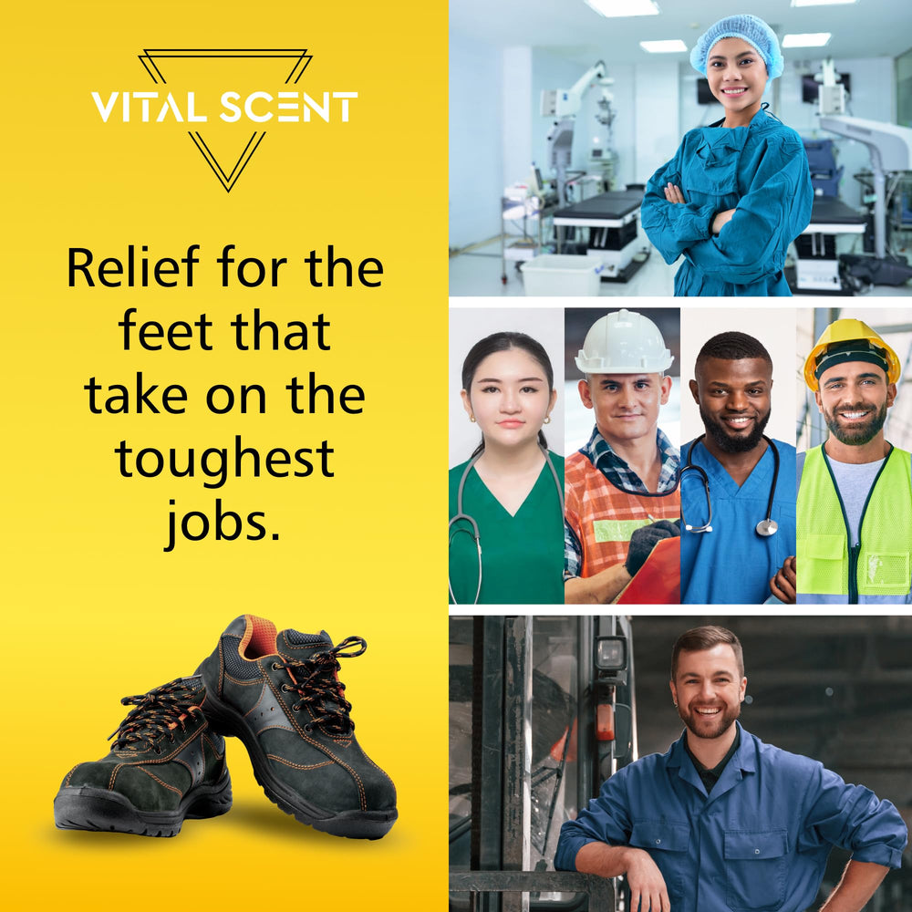 VITALSCENT Footcare Spray Aloe Vera Tea Tree ensures moisturized, soothed feet after use.