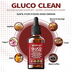 Vitalumina Gluco Clean drops pipette close-up, ready for easy daily use in water.