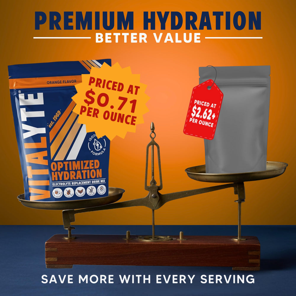 Athlete using Vitalyte for endurance during training