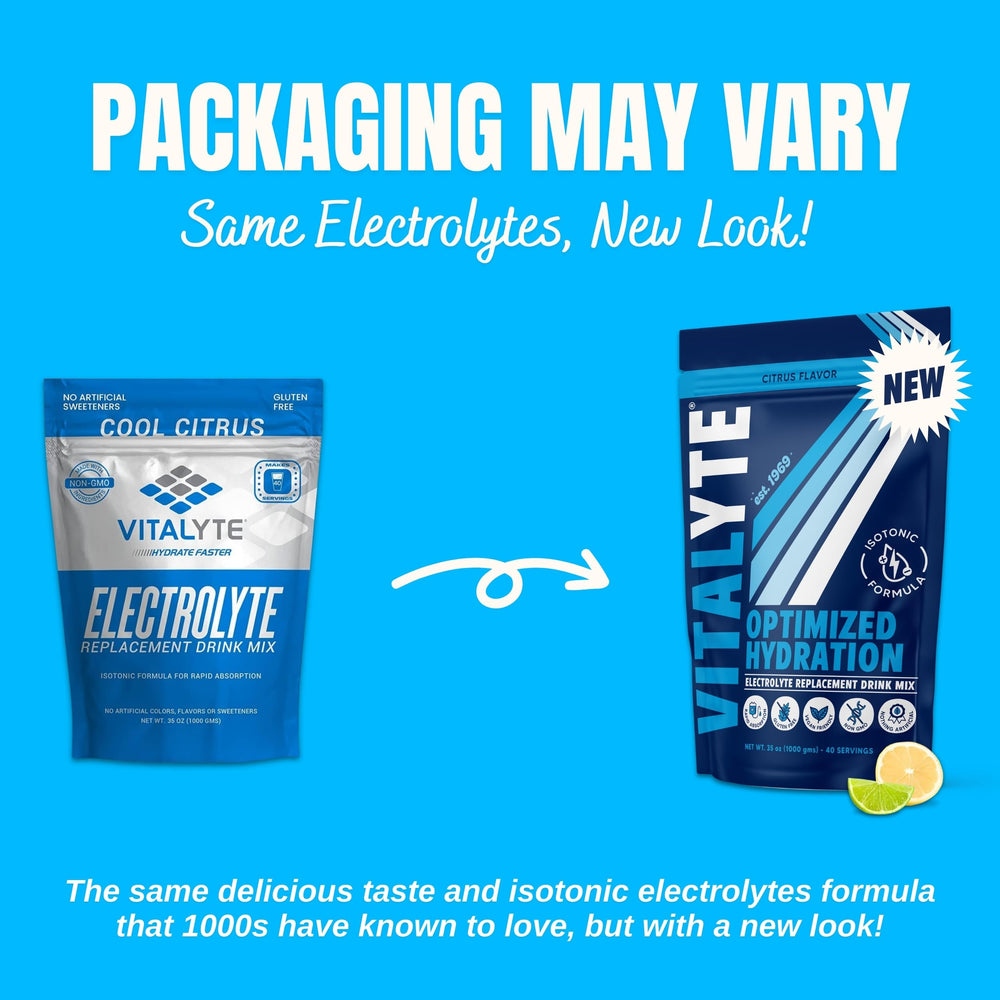 Mixed glass of Vitalyte Electrolyte Powder in water shows fast hydration after a workout
