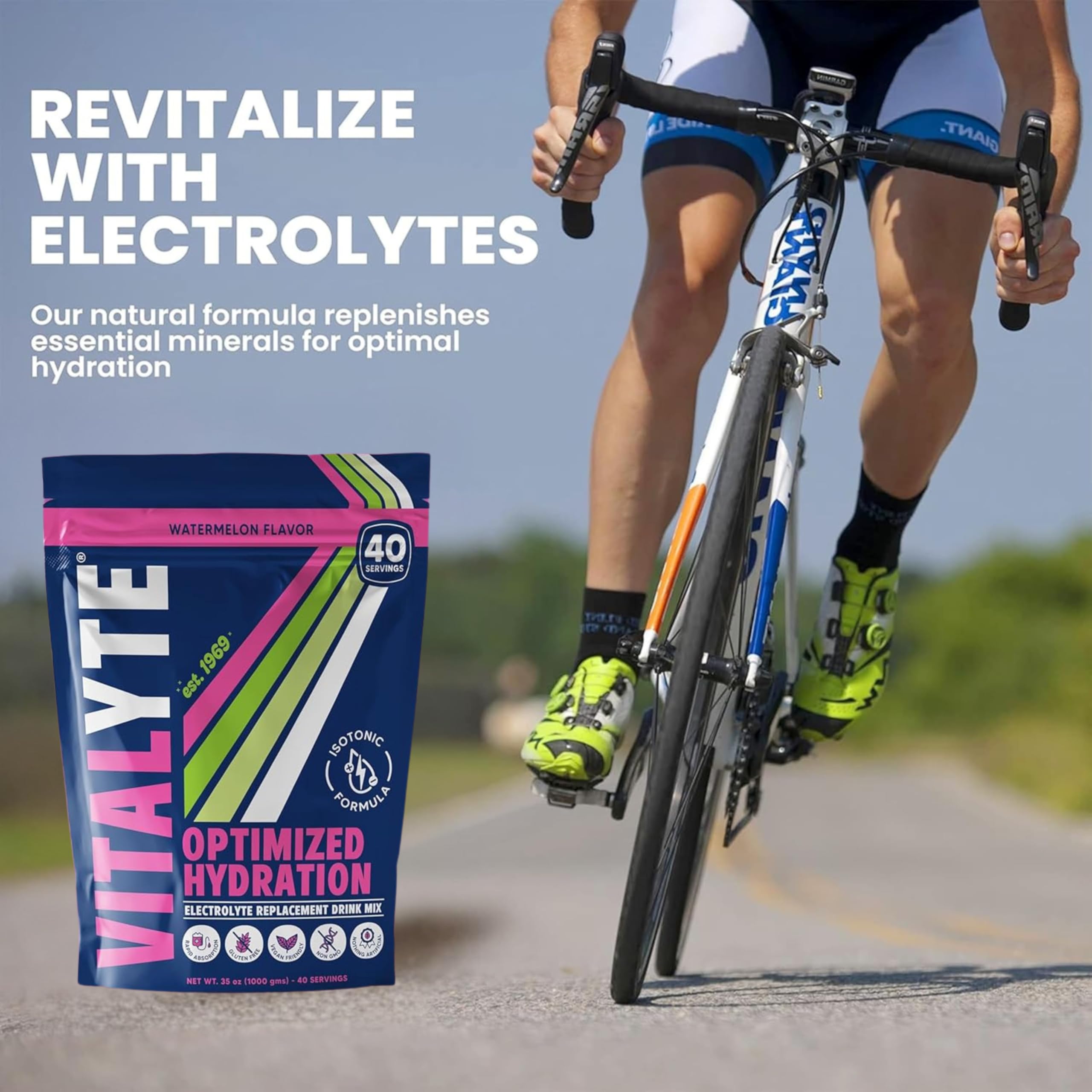 Vitalyte Electrolyte Powder non-GMO certification and clean ingredients.