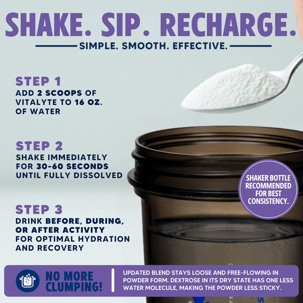 Vitalyte gluten-free non-GMO ingredients label highlights clean nutrition.
