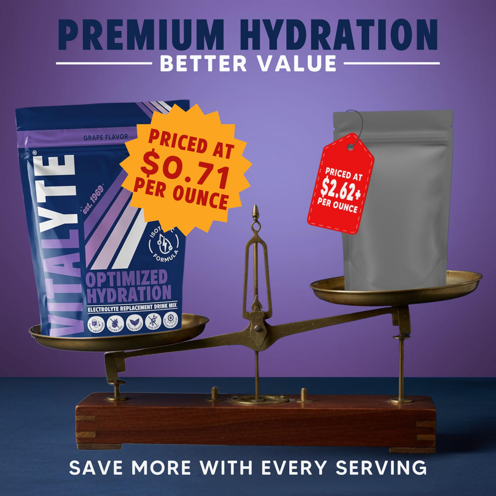 Vitalyte isotonic hydration formula pictured for rapid fluid absorption.