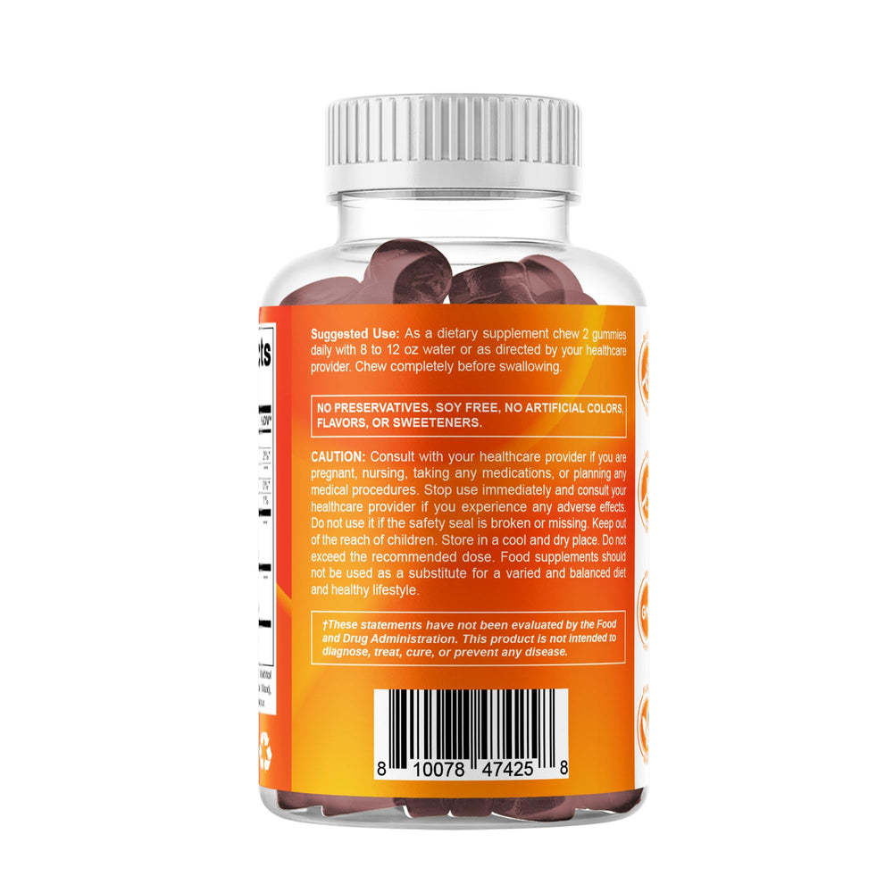 Vitamatic 2-in-1 prostate formula information card with urinary support text