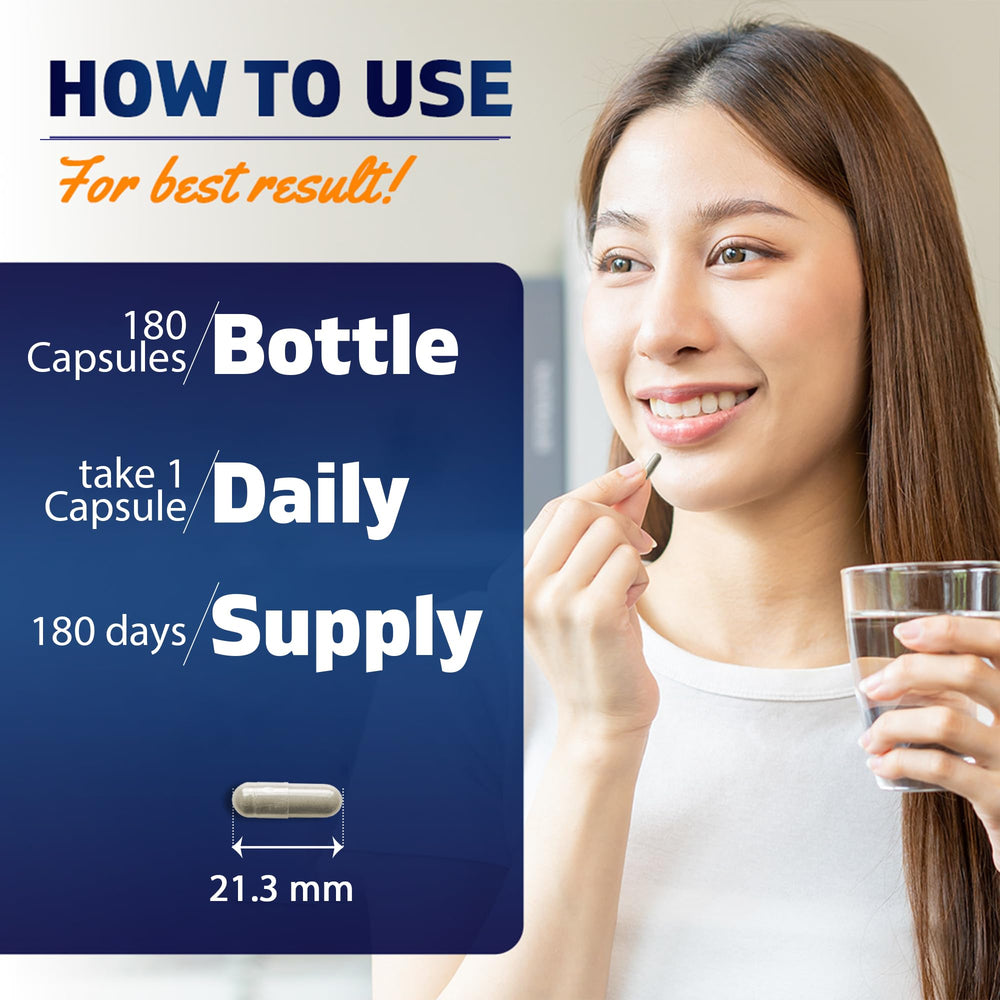 Vitamatic ADK bottle label detail, indicating non-GMO and gluten-free features